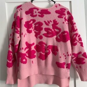 Floral Pink Sweater